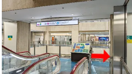 北新地駅から梅田本店までの道順3