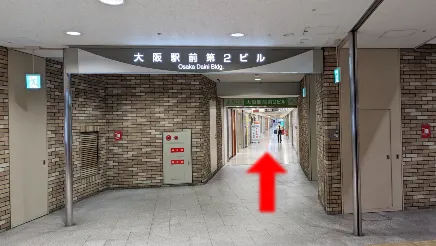 御堂筋線梅田駅から梅田本店までの道順7