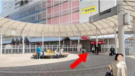 西宮北口駅からアクタ西宮北口店までの道順4