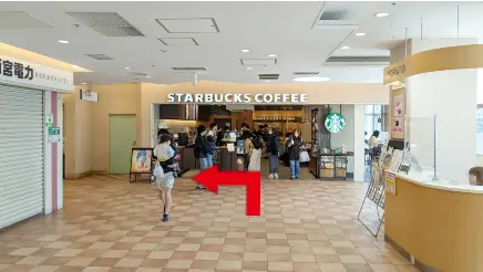 西宮北口駅からアクタ西宮北口店までの道順6
