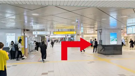 阪神西宮駅からエビスタ西宮店までの道順1