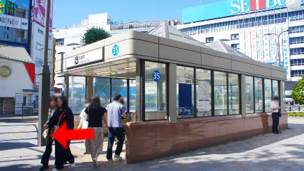 池袋駅からBodysh池袋サンシャイン60通り店までの道順1
