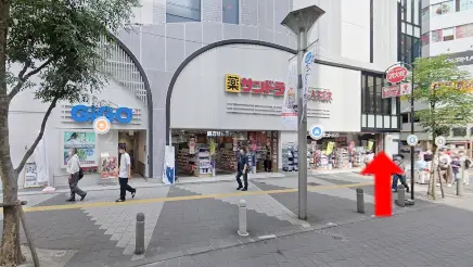 池袋駅からBodysh池袋サンシャイン60通り店までの道順4