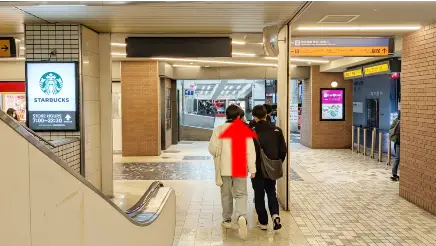 JR京橋駅から京橋店までの道順7