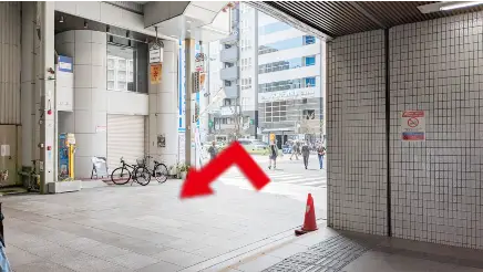南森町駅から南森町店までの道順3