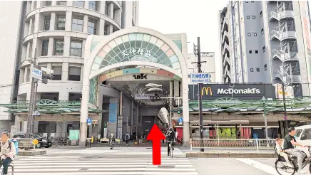 天神橋筋六丁目駅からの道順1